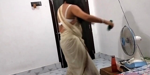 White saree Sexy Real xx Wife Blowjob and fuck ( Official Video By  Villagesex91 ) 10:43 Indian Porn